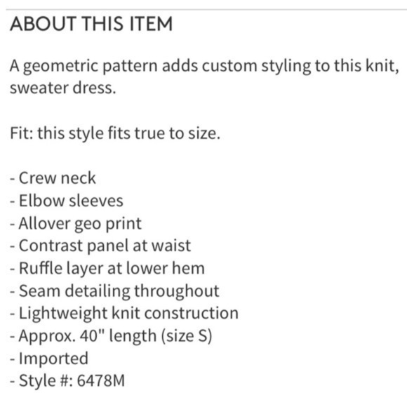 TAYLOR Black Plaid Flounce Hem Midi Knit Sweater Sheath Bodycon Dress Nordstrom - Picture 4 of 4